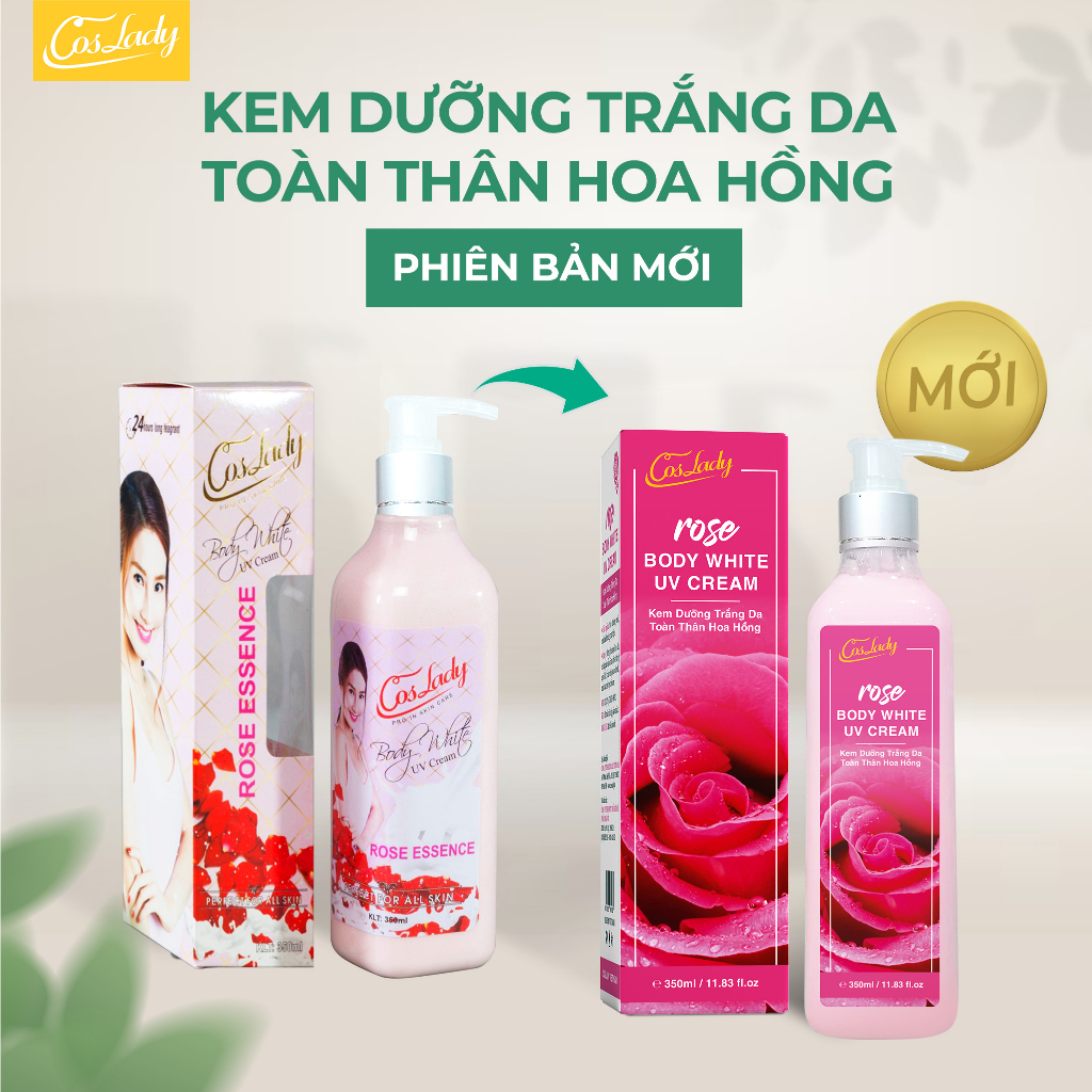 Kem Coslady dưỡng trắng da toàn thân Coslady Rose