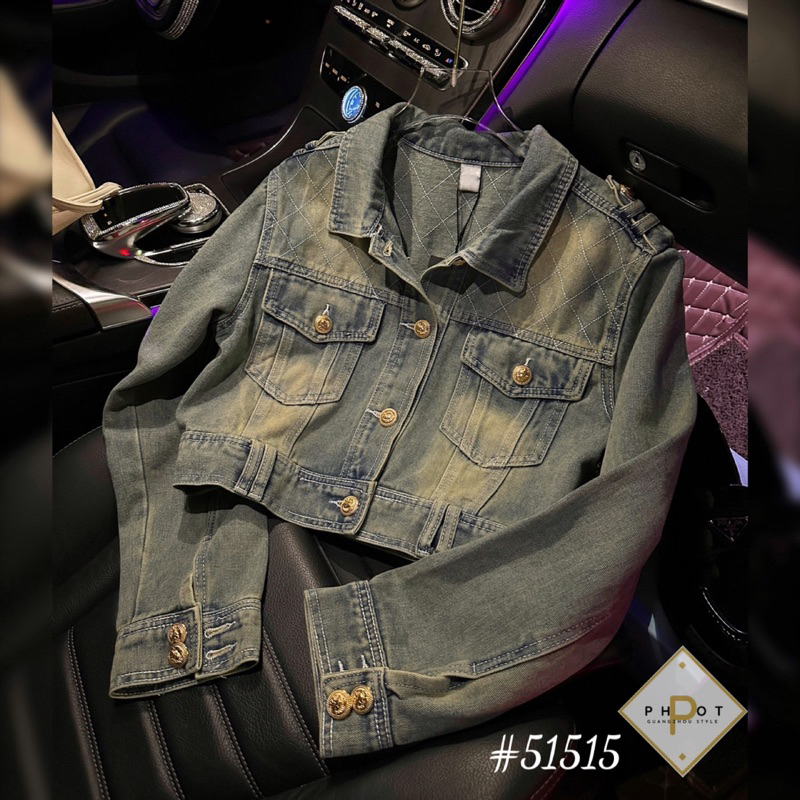 Áo khoác jean lửng siêu hot qcl1