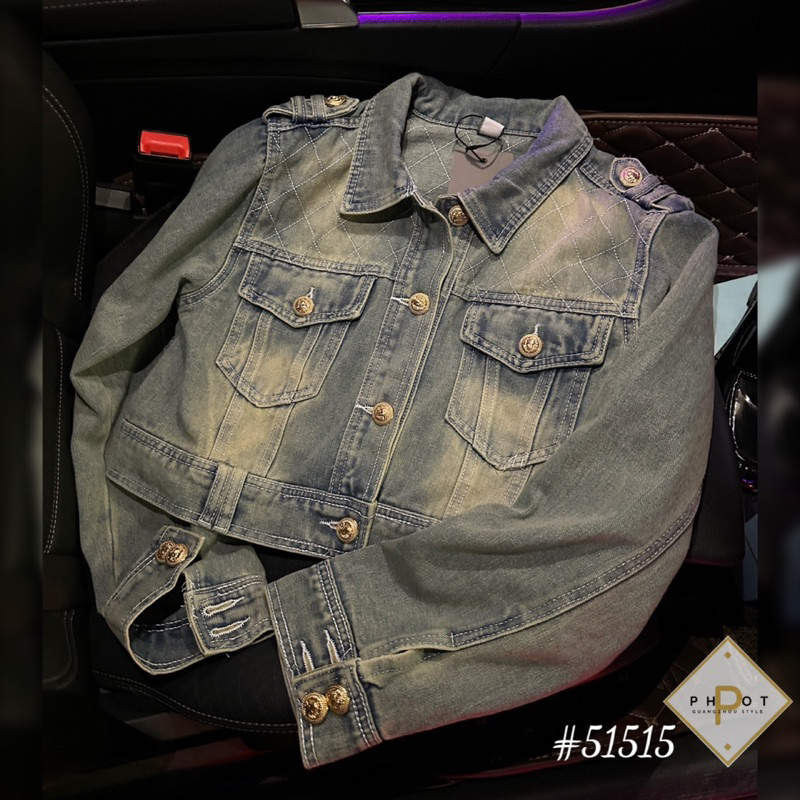 Áo khoác jean lửng siêu hot qcl1