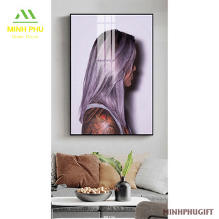 Tranh Salon Tóc Hiện Đại - Tranh Treo Tường Laminate Tráng Gương