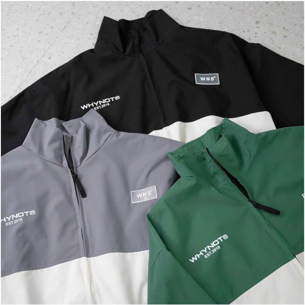 Áo khoác dù WHYNOT 2 lớp Unisex,Áo khoác gió nam nữ 2 lớp dày dặn