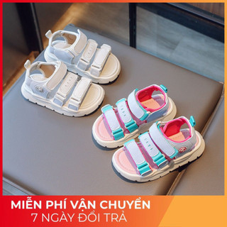 Dép sandal học sinh da mềm HOT 2024 mã BBW770 Quảng Châu cao cấp cho bé trai bé gái từ 3 tuổi đến 15 tuổi (Form nhỏ)