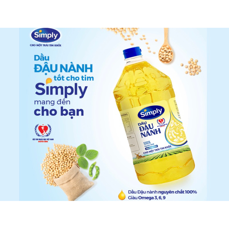 Simply dầu đậu lành SỐ 1 VIỆT NAM