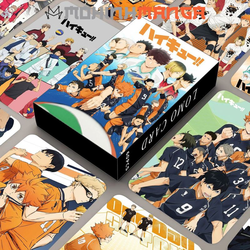 Lomo card hộp 30 thẻ truyện Haikyuu Vua bóng chuyền poster card Haikyu Shoyo Kenma Tobio Kageyama Toru Oikawa Bokuto