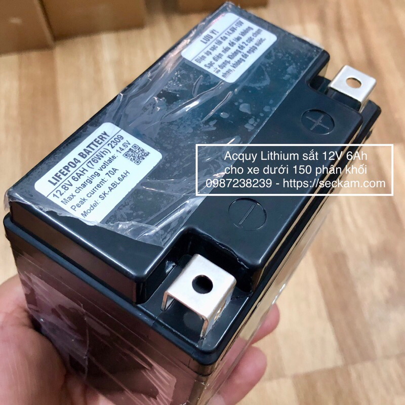 Acquy Lithium sắt LifePO4 12V 6AH cao cấp
