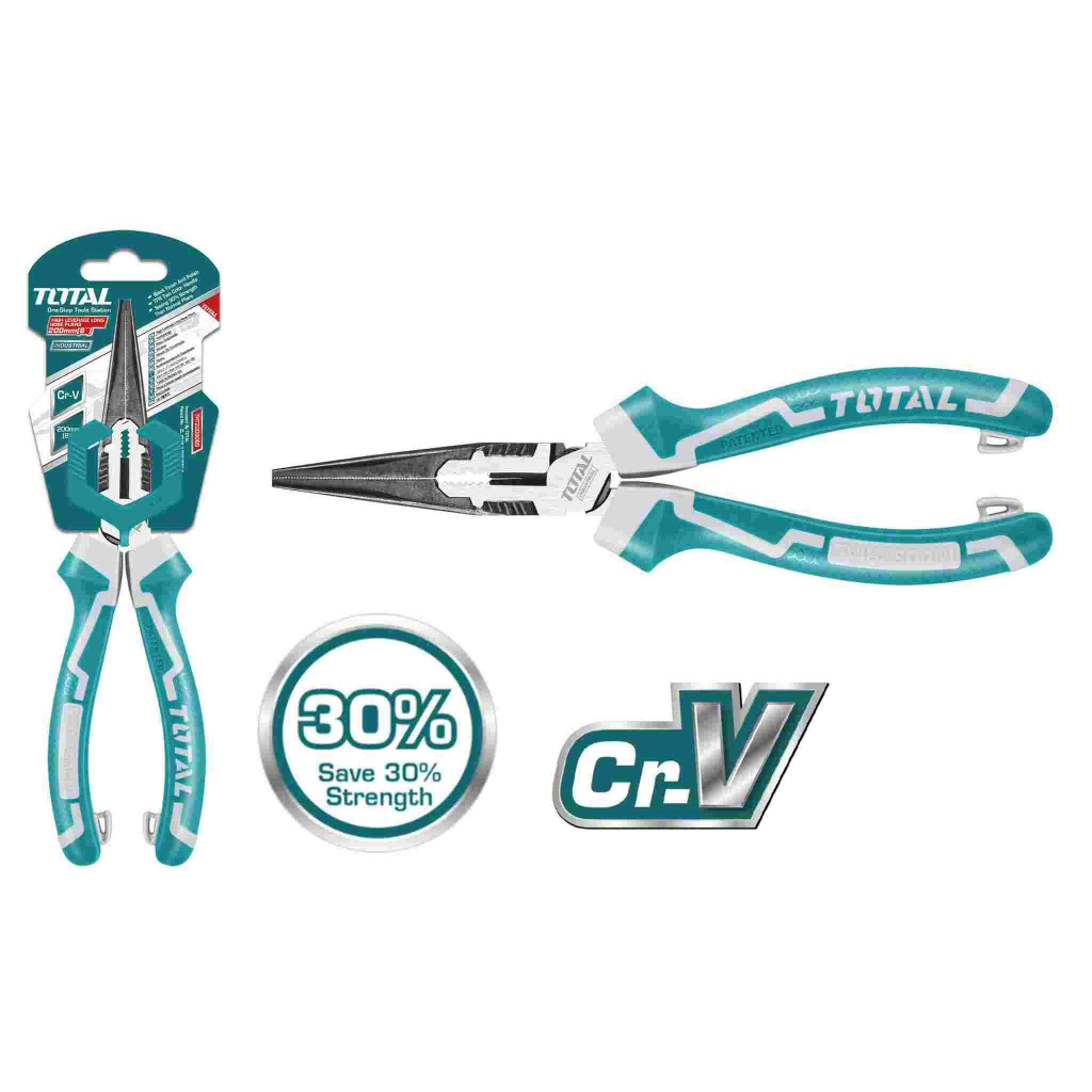 THT220606S Kềm Mũi Nhọn Mỏ Dài Cao Cấp 6"/160mm TOTAL