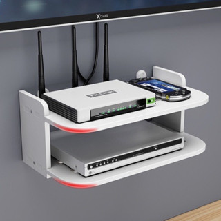 Kệ wifi treo tường 2 tầng nhỏ gọn IG375 và IG407 , kệ trang trí để lọ hoa decor tường