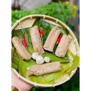 CHẢ BÒ LÁ - CHẢ HE0 LÁ (10 cái) -hoả tốc HCM