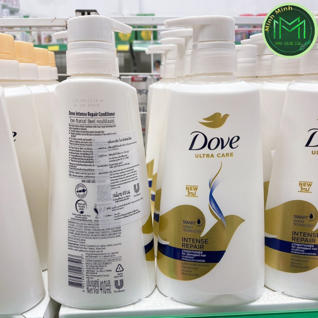 Dầu Gội  Xã Dove Thái Lan Thơm Mượt Tóc Phục Hồi Tóc Hư Tổn 410ml