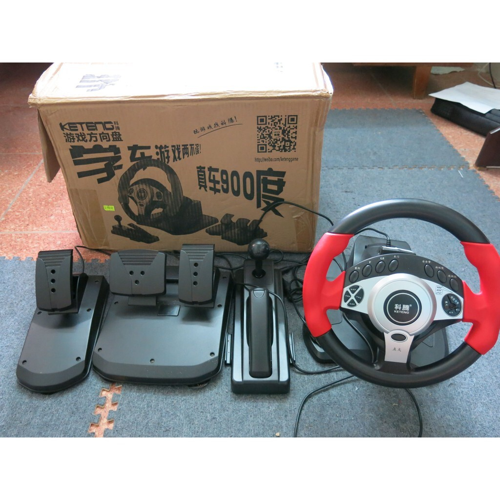 Vô lăng chơi game KETENG KRATON 900 độ | Học lái xe |PC/PS3/PS4
