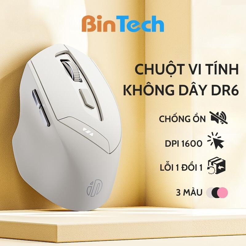 Chuột Không Dây Gaming Máy Tính Bluetooth Wireless BINTECH Inphic DR6 Pin Sạc Kết Nối 3 Chế Độ Cho Mọi Thiết Bị