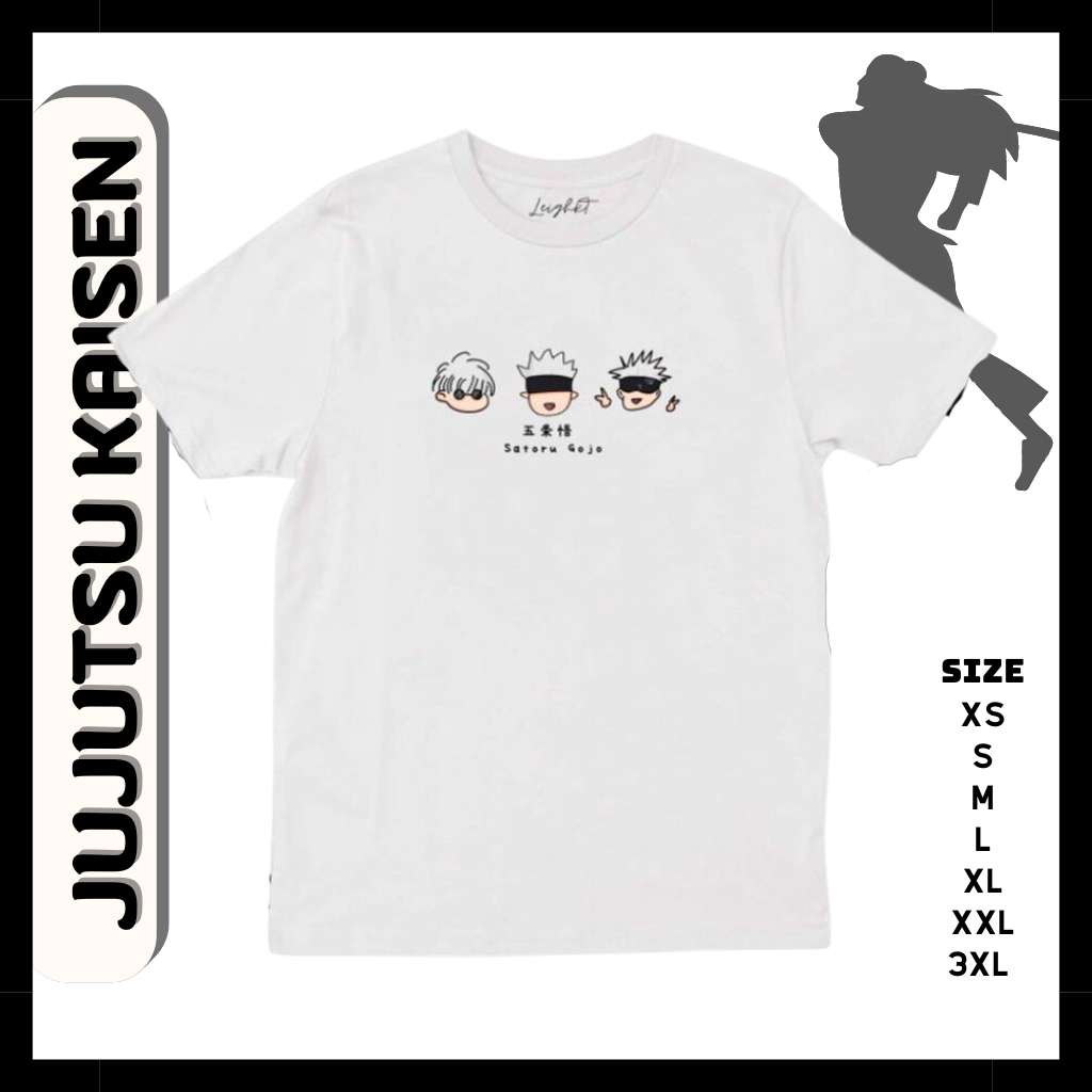 Áo thun Anime Jujutsu Kaisen Gojo Satoru Sukuna hình in cực ngầu, Chất liệu cotton co dãn 4 chiều