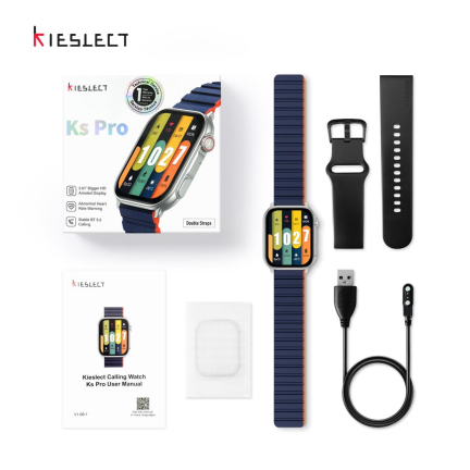 [CHÍNH HÃNG] Đồng hồ thông minh Kieslect KS Pro | XÁM | 2.01 inch | Nghe gọi bluetooth | BigBuy360 - bigbuy360.vn