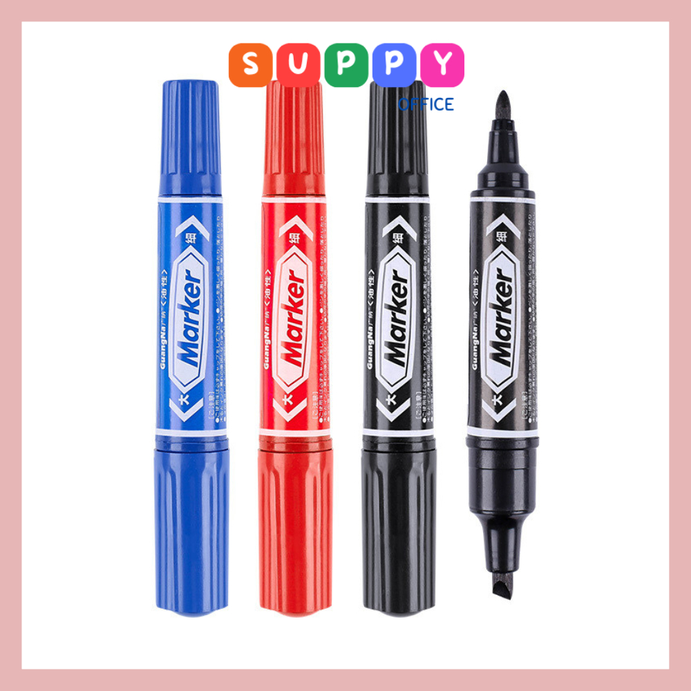 Bút lông dầu 2 đầu to Suppy viết bảng, đánh dấu, tô vẽ