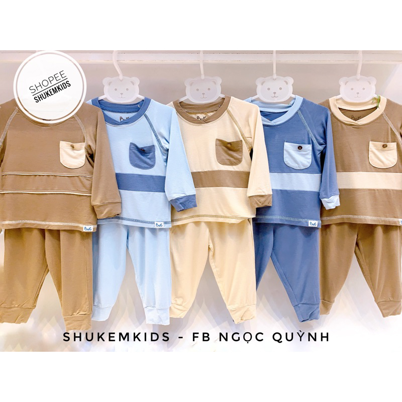 Baru - Bộ dài sợi sồi mềm siêu thoáng bé trai bé gái