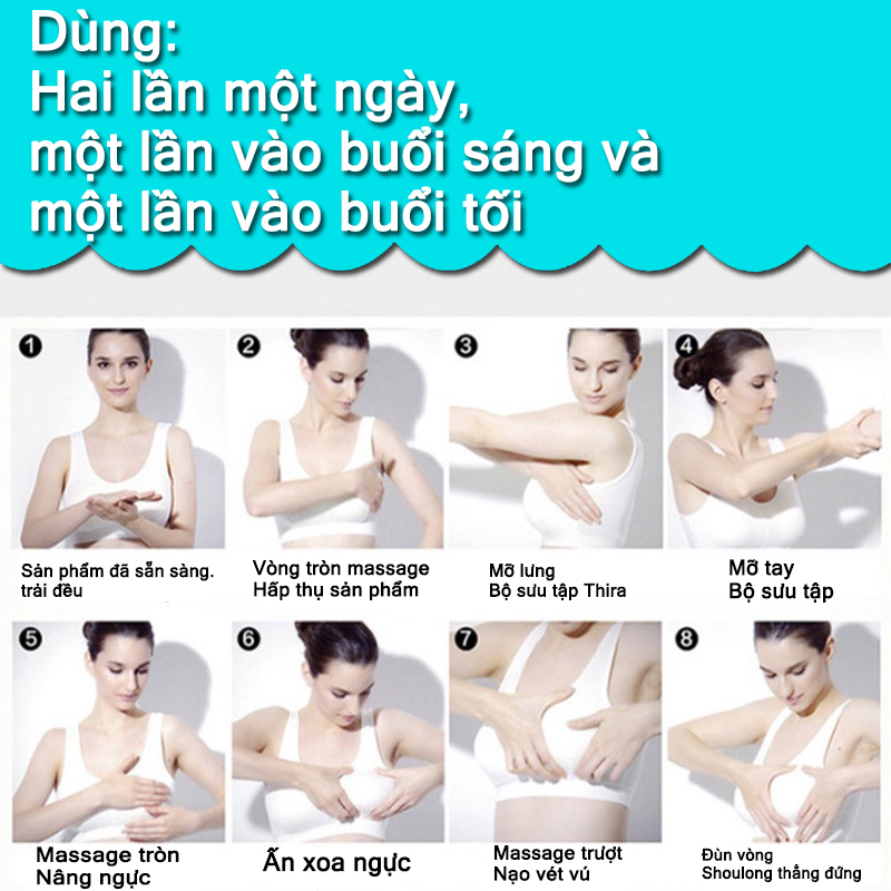 Kem nâng ngực Nâng ngực Kem massage 60g Thắt chặt ngực Ngăn ngừa vú chảy xệ nhanh chóng ngăn ngừa các vấn đề về tuyến