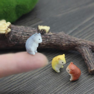 Tiểu cảnh Chuột con mini làm phụ kiện trang trí terrarium, chậu cây, sen đá, xương rồng