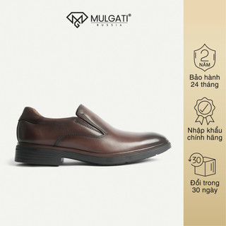 Giày tây nam MULGATI Basic Brown không dây da trơn - SP17519-07