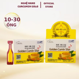 Tinh nghệ nano Golden Cumin Star Omega3 Hàn Quốc HỘP 30 ỐNG đẹp da giữ dáng hỗ trợ cải thiện các vấn đề dạ dày