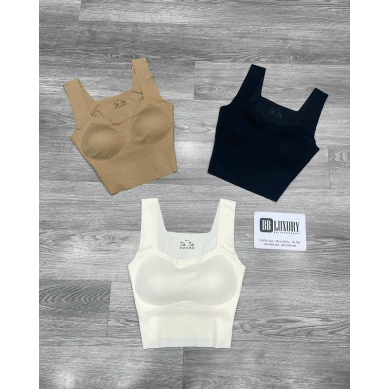 Áo bra thun tăm cạp cao  áo bra tăm tre NM-892