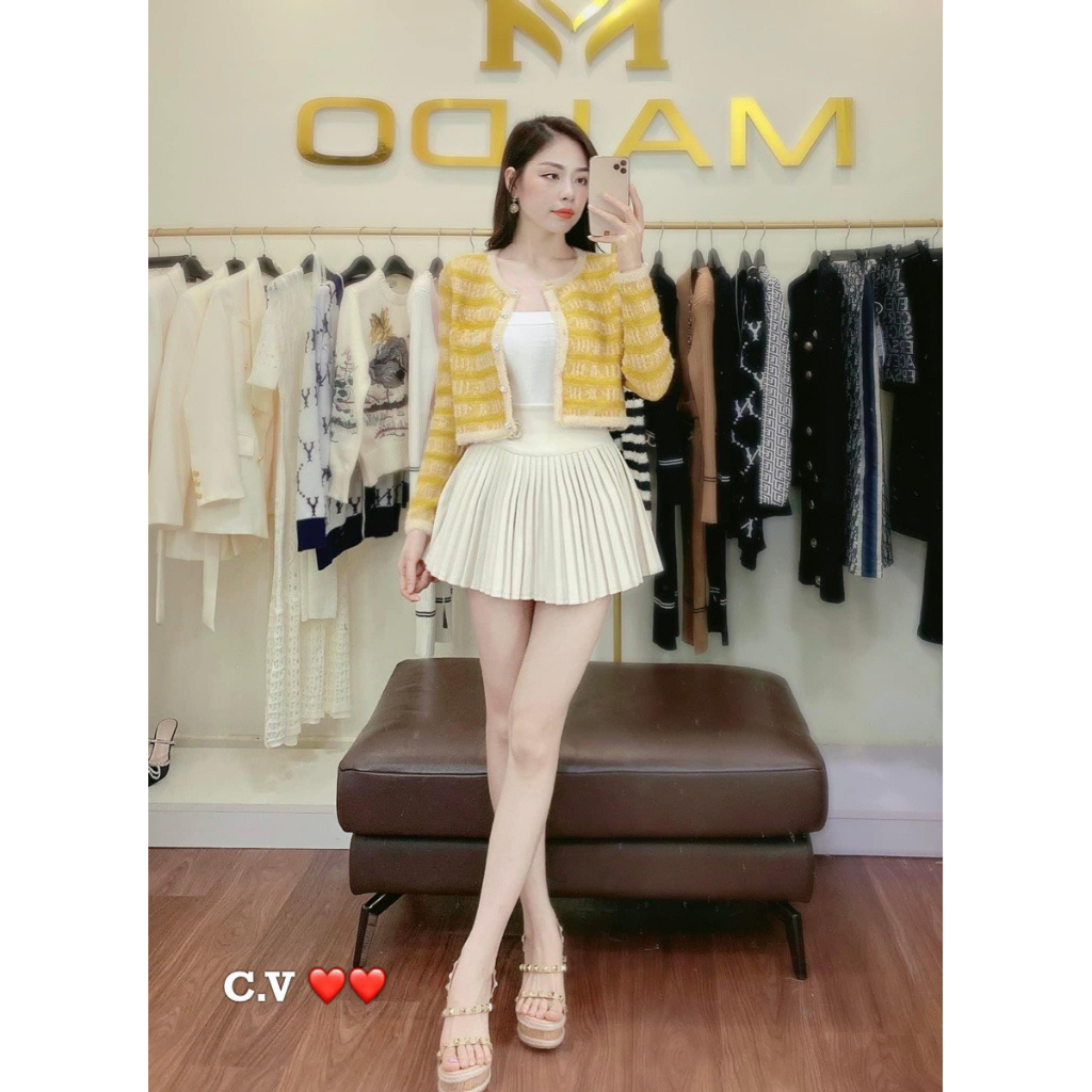 Áo cardigan len crotop hàng QCL1
