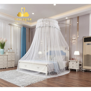 Màn khung tròn đa năng không khoan tường- mùng  màn ngủ đa năng chính hãng EASY DREAM decor trang trí khách sạn resort