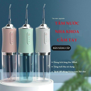Máy tăm nước cầm tay flosser, máy làm sạch răng chăm sóc răng miệng xịt nước
