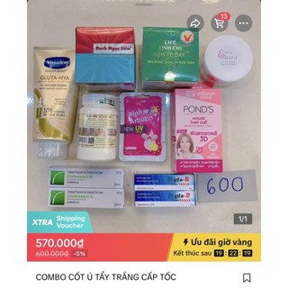 Combo 9 món cốt ủ tẩy trắng cấp tốc