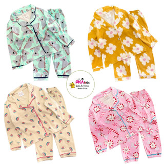 HOT Bộ dài tay dáng babydoll thun borip cho bé gái từ 10 đến 22kg - Bộ quần áo bé gái - FREESHIP