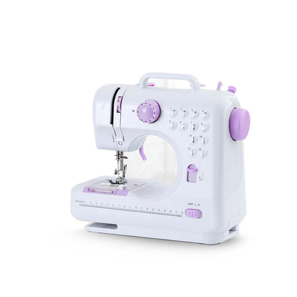 Máy May Mini Để Bàn Gia Đình có thể may tất cả các loại quần áo May Được Vải Thun Kèm Chân Vịt