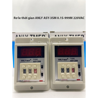Rơ le thời gian asy-3sm 220v kèm đế đồng hồ hẹn giờ asy-3sm 220v