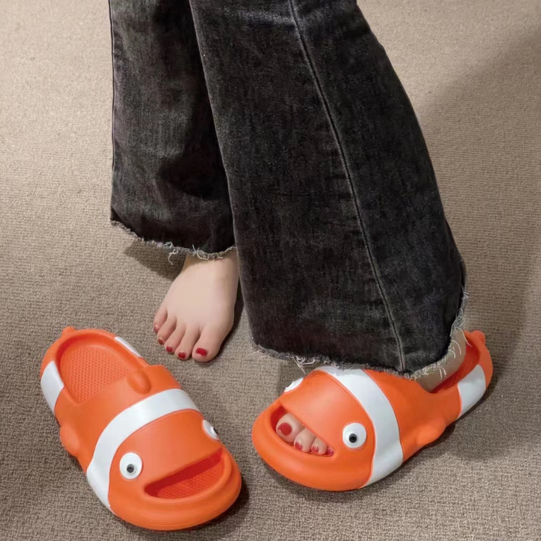 Dép bánh mì cá hề mềm mại và thoải mái， Sự kết hợp hoàn hảo của EVA co giãn