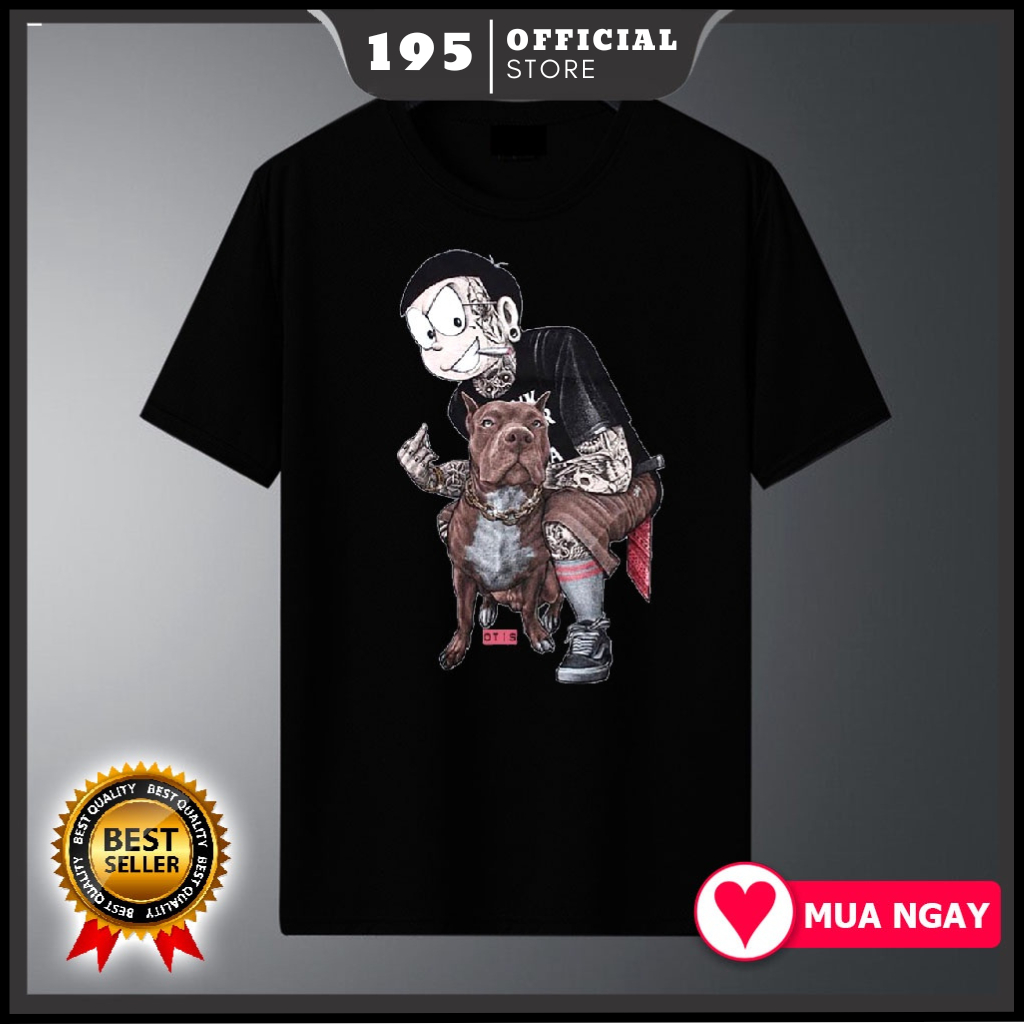 Áo thun Nobita, Áo anime Nobita Doraemon hình in cực ngầu, Chất liệu cotton co dãn 4 chiều