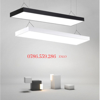 Đèn thả trần trang trí văn phòng loại 20cm x 1m2 , 30cm x 1m2,đèn máng thả trần khung nhôm hiện đại- bh 1 năm