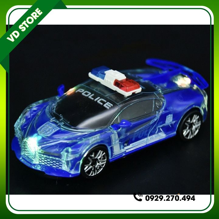 Đồ Chơi Ô tô Bugatti Chạy Pin Phát Sáng Tự Di Chuyển Có Đèn Nhạc - Tặng Pin AA