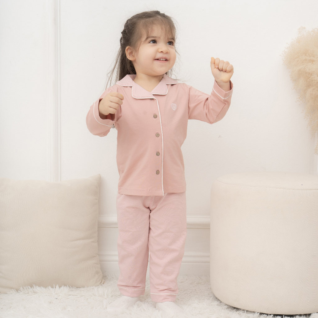 Bộ Quần Áo cho bé mặc nhà, Bộ Pyjamas dài tay chất liệu Sợi Tre Cotton BU Baby BBC110202 | Quần áo BU Baby chính hãng