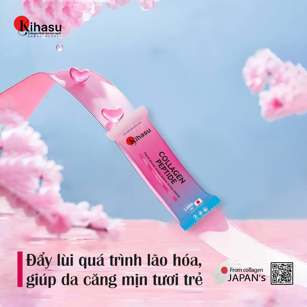 QUÀ TẶNG KO BÁN: Collagen Peptide KIHASU , collagen bột thuần khiết từ cá tự nhiên