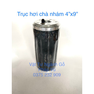 Trục hơi, trục lu chà nhám 4"x9'' cốt 25.4 lắp máy tupi - ruột cao su - nhám lu 230x344mm - ngành gỗ