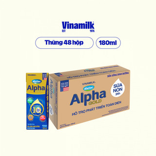 Sữa bột pha sẵn Dielac Alpha Gold  - Thùng 48 hộp 180ml