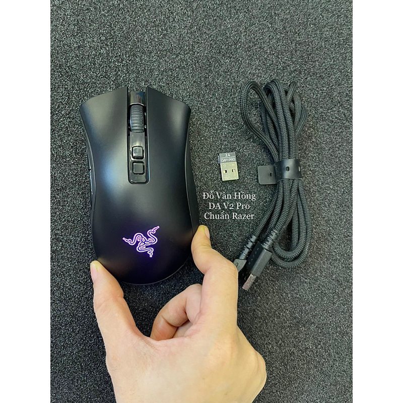 Chuột chơi game không dây Razer Deathadder V2 pro dùng lướt 98% - chính hãng Razer