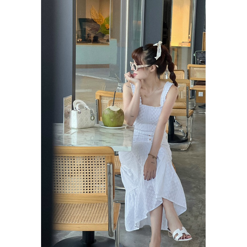 ĐẦM REN 2 DÂY   -  F05001