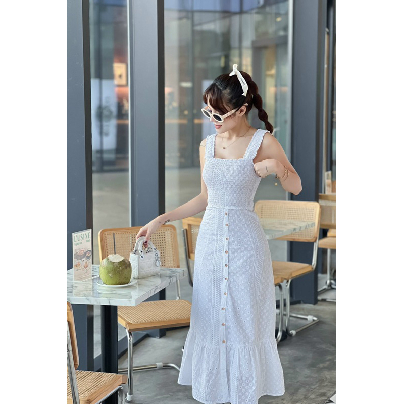 ĐẦM REN 2 DÂY   -  F05001