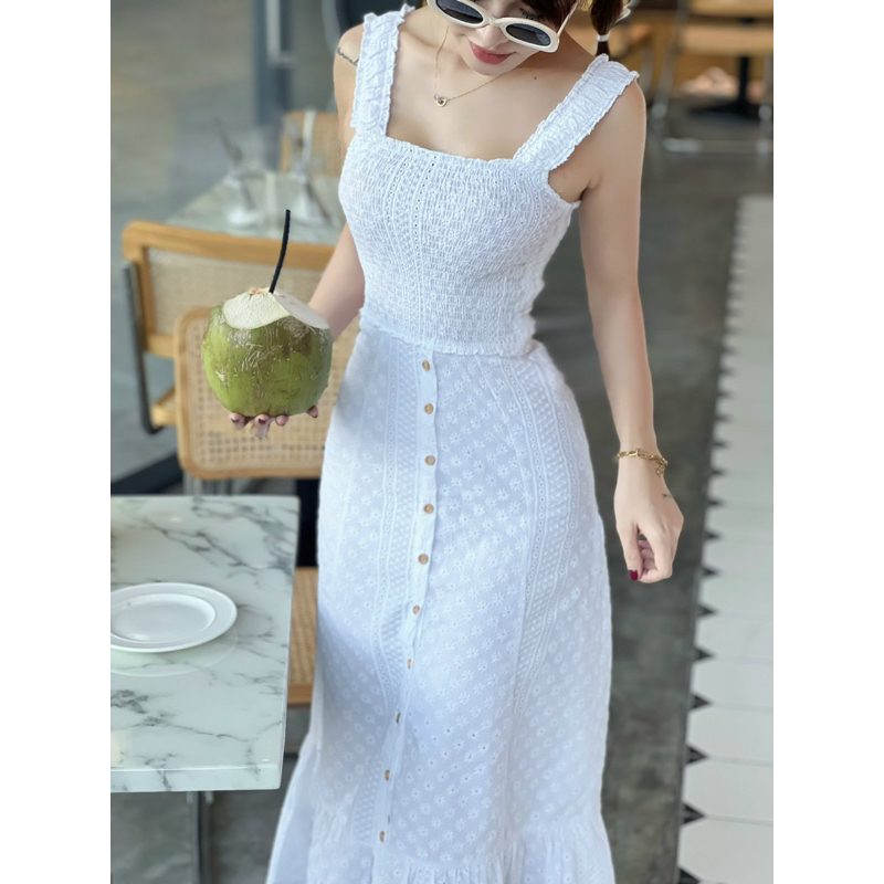 ĐẦM REN 2 DÂY   -  F05001