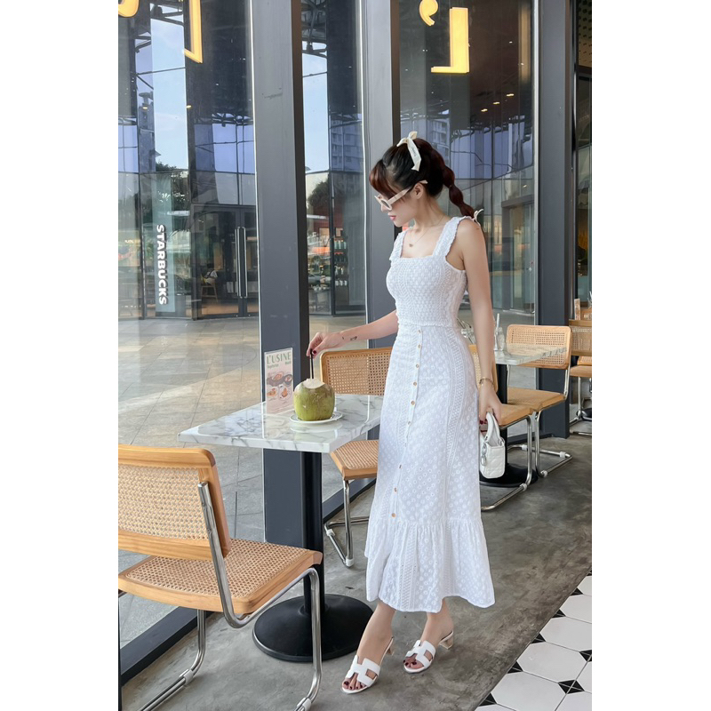 ĐẦM REN 2 DÂY   -  F05001