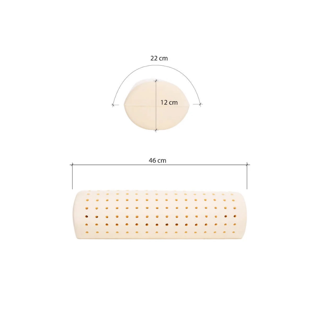 Gối ôm cao su thiên nhiên BOLSTER LIÊN Á - Nâng đỡ êm ái, gác ôm thoải mái