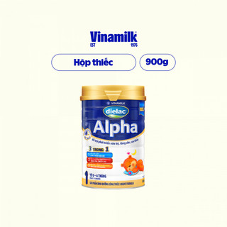 Hộp Sữa bột Vinamilk Dielac Alpha 1 - Hộp thiếc 900g (cho bé từ 0 - 6 tháng tuổi)