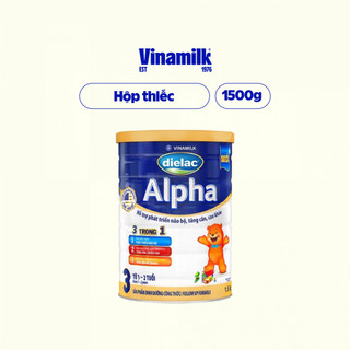 Sữa bột Vinamilk Dielac Alpha 3 - Hộp thiếc 1500gr (cho trẻ từ 1 - 2 tuổi)