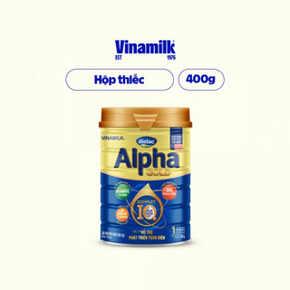 2 Hộp Sữa bột Dielac Alpha Gold 1 - Hộp thiếc 400gr (cho bé từ 0 - 6 tháng tuổi)