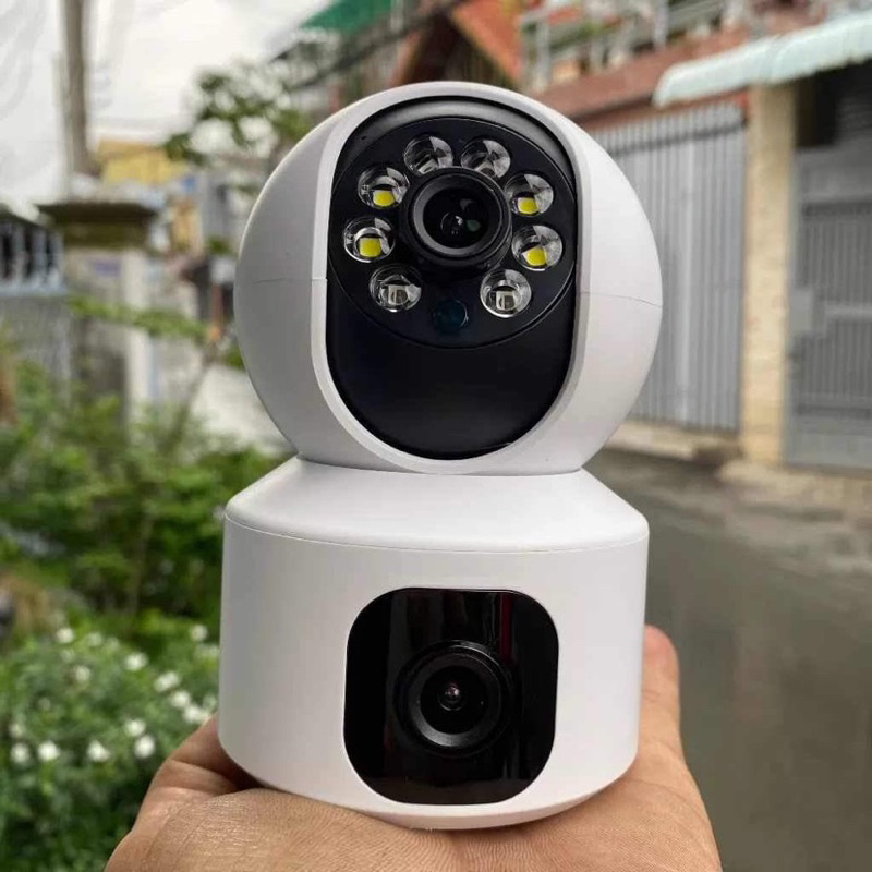 CAMERA IP WIFI YOOSEE 2304 2 MẮT 2 KHUNG HÌNH TRONG NHÀ (HIỆN 2 MÀN HÌNH 2 MẮT CÙNG L