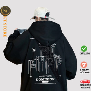 ÁO HOODIE NỈ NAM NỮ UNISEX ULZZANG FORM RỘNG DÀY NÓN TO 2 LỚP KHOÁC CHỐNG NẮNG